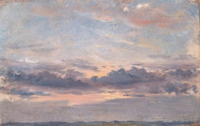 Estudio de una nube, atardecer de John Constable